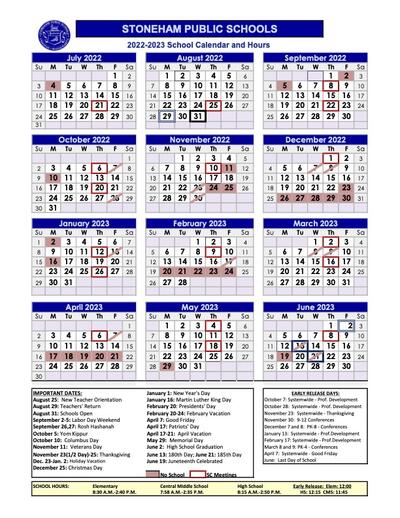 2021-2022 School Year Calendar thumbnail