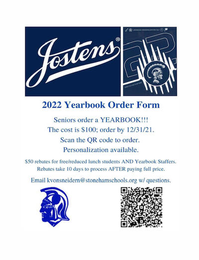 Josten's Yearbook Order Form